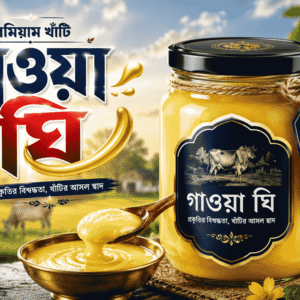 খাঁটি দানাযুক্ত গাওয়া ঘি | ১০০% বিশুদ্ধ দেশি গরুর দুধের ঘি | Barakah Food